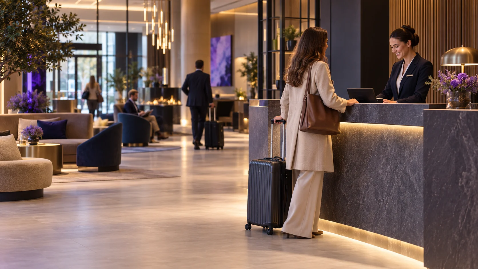 Hotellobby in MUSIC2BIZ-Bildsprache